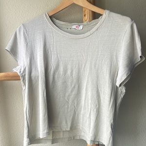 RE/DONE vintage Hanes tee beige siege green small